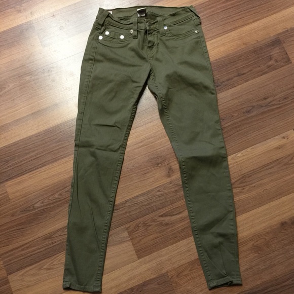 olive green true religion jeans